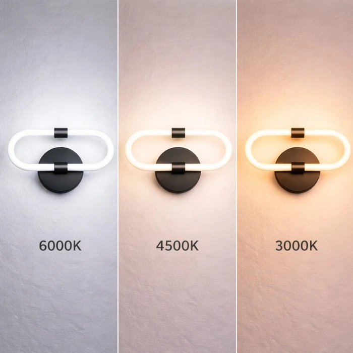 VenCore Circa Gold 6093-20068 - Modern Wall LED Sconce 12W Gold Aluminum with Adjustable CCT (Warm/Neutral/Cool) - CCT Control via On-Off Switch