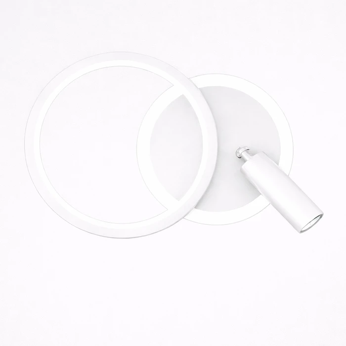 VenCore Novaris White 6093-20070 - Μοντέρνο Επιτοίχιο Φωτιστικό Απλίκα LED 12W Λευκό Αλουμίνιο με Ρυθμιζόμενο CCT