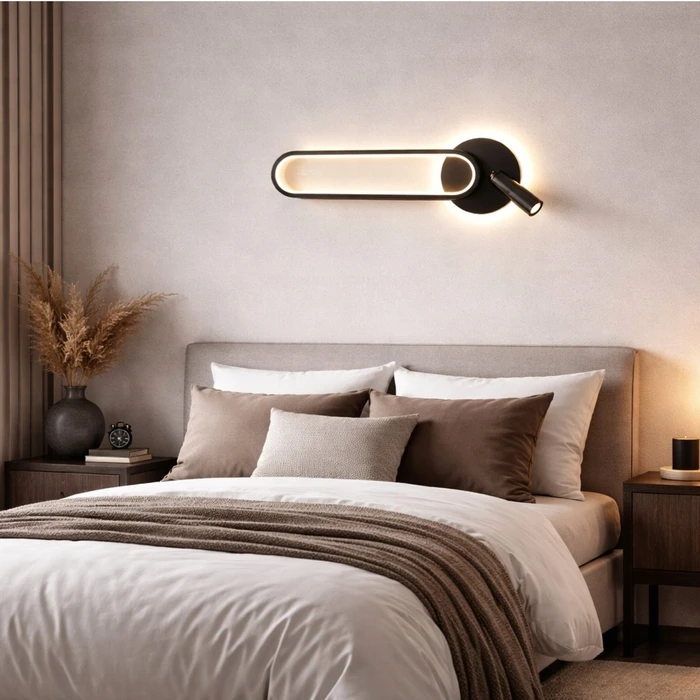 VenCore Velion Silver 6093-20075 - Επιτοίχια Απλίκα LED 12W Ασημί με Ρυθμιζόμενο CCT