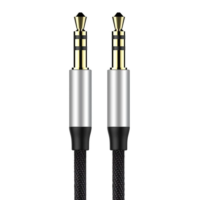 Καλώδιο Ήχου Baseus Mini Jack 3,5mm AUX Yiven 1m (black & silver)