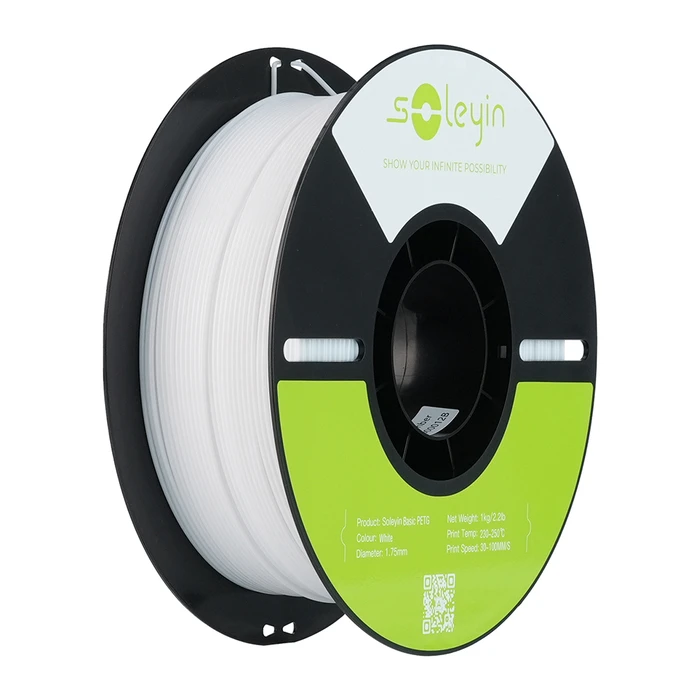 Creality3D Soleyin PETG 3D Printer Filament 1.75mm Λευκό 1kg 3301030164