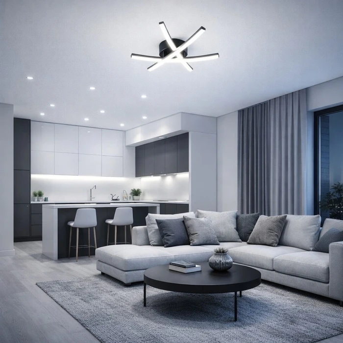VenCore Zenith Gold 7741-20036 - Μοντέρνο Φωτιστικό Οροφής Πλαφονιέρα LED 45W Χρυσό Αλουμίνιο με Ρυθμιζόμενο CCT & Χειριστήριο - Φ51 x Υ10 cm