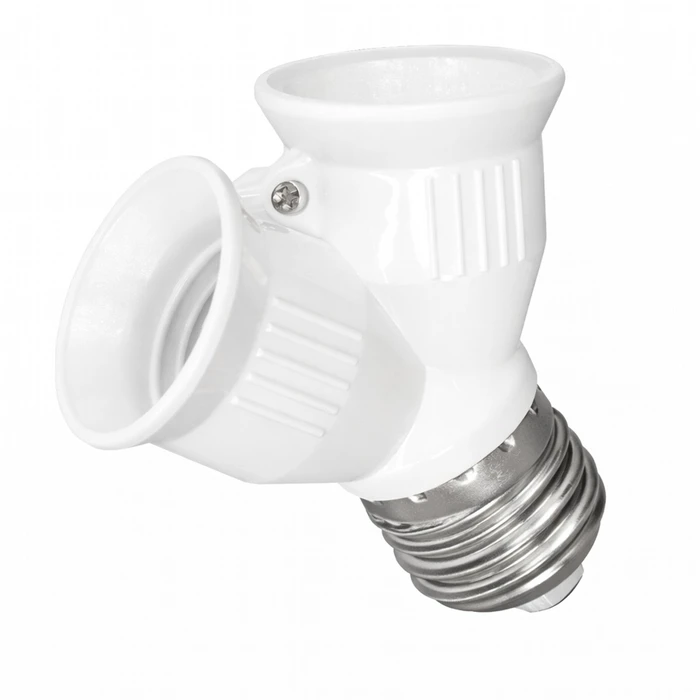 VenCore 6373-10013 - E27 to 2xE27 Lamp Socket Adapter