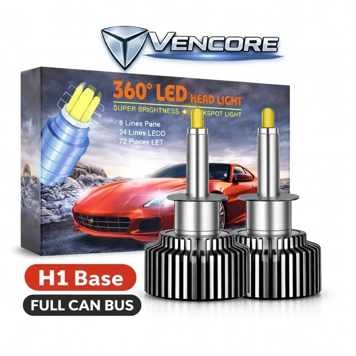 VenCore 3126-10200 H1 - Ζεύγος LED Λαμπτήρων Αυτοκινήτου/Μοτοσυκλέτας 45W 18800lm 6000K CanBus 4ης Γενιάς