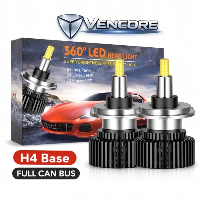 VenCore 3126-10202 - H4 - Ζεύγος LED Λαμπτήρων Αυτοκινήτου/Μοτοσυκλέτας 45W CanBus 6000K