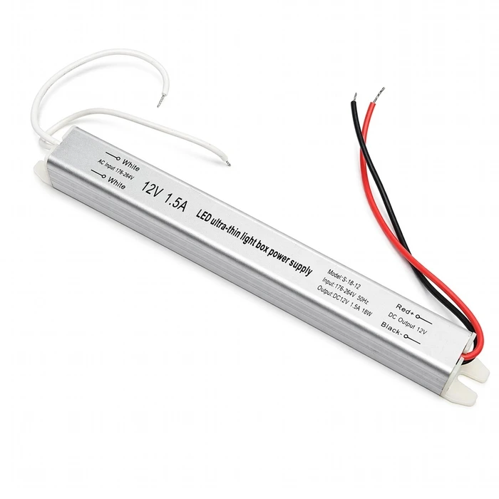 VenCore 6614-50003 - Aluminium Ultra Slim Power Supply 18W 12V 1.5A