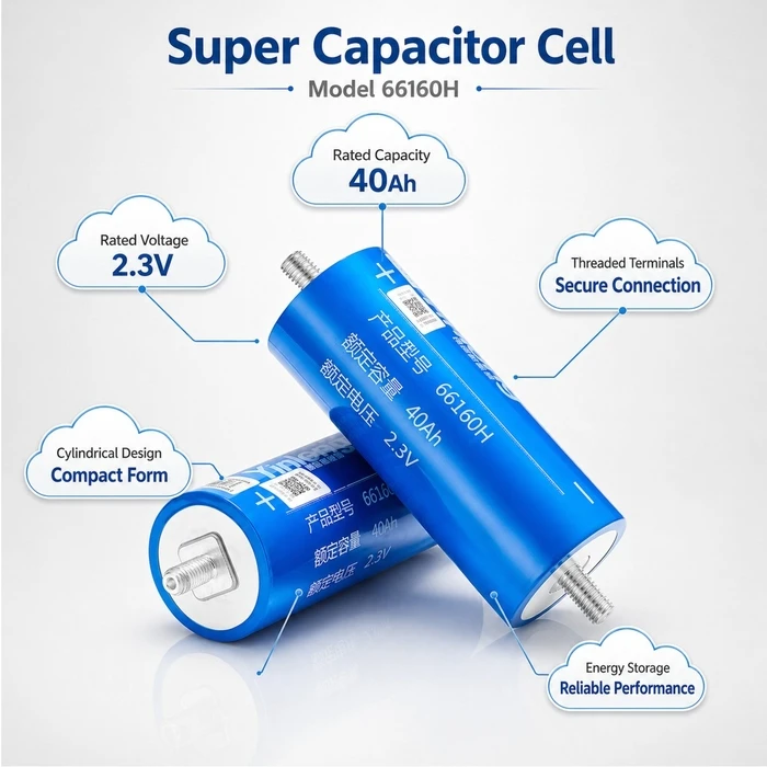 VenCore 8812-10001 - YinLong LTO 66160H 2.3V 40Ah Grade A Μπαταρία Λιθίου Τιτανικού Οξειδίου