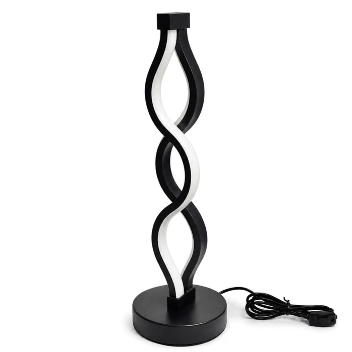 VenCore Heliora Black 2792-20009 - Modern LED USB Desk Lamp 8W 5V Black Aluminum with Adjustable CCT (Daylight / Cool / Warm) Controller with Cable