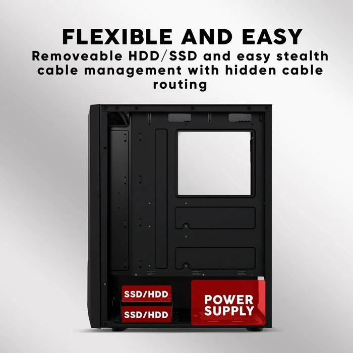 Κουτί Η/Υ Armaggeddon With 3 Argb Fans Tritron Pro 300 White