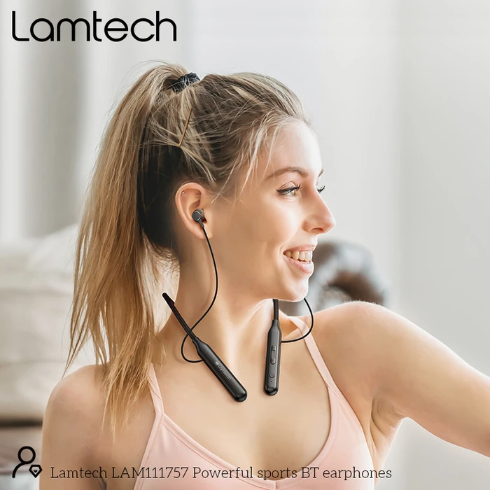 Bluetooth Handsfree Lamtech POWERFUL SPORTS Black