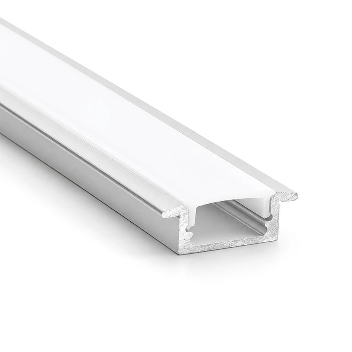VenCore 9177-50001 - Recessed Aluminum LED Profile 1 m with Press-On Milky Diffuser