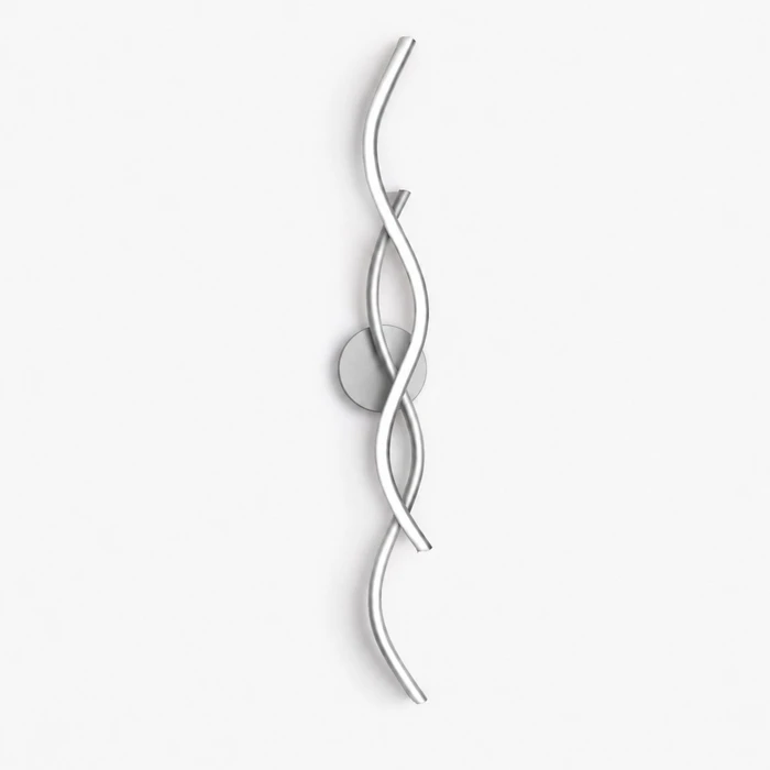 VenCore Serelis Silver 6093-20144 - Μοντέρνο Επιτοίχιο Φωτιστικό Απλίκα LED 80cm 14W Ασημί Αλουμίνιο με Ρυθμιζόμενο CCT