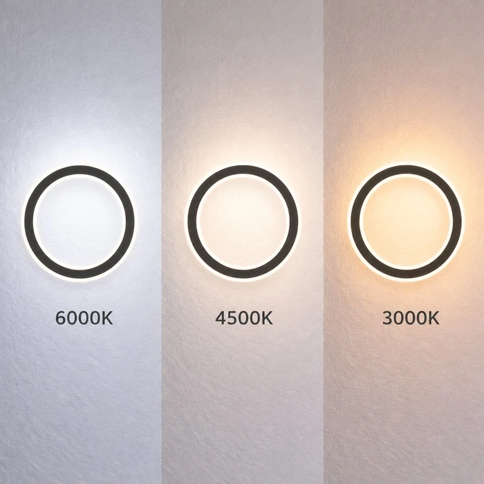 VenCore Noctis Black 6093-20013 - Μοντέρνο Επιτοίχιο Φωτιστικό LED 12W Μαύρο