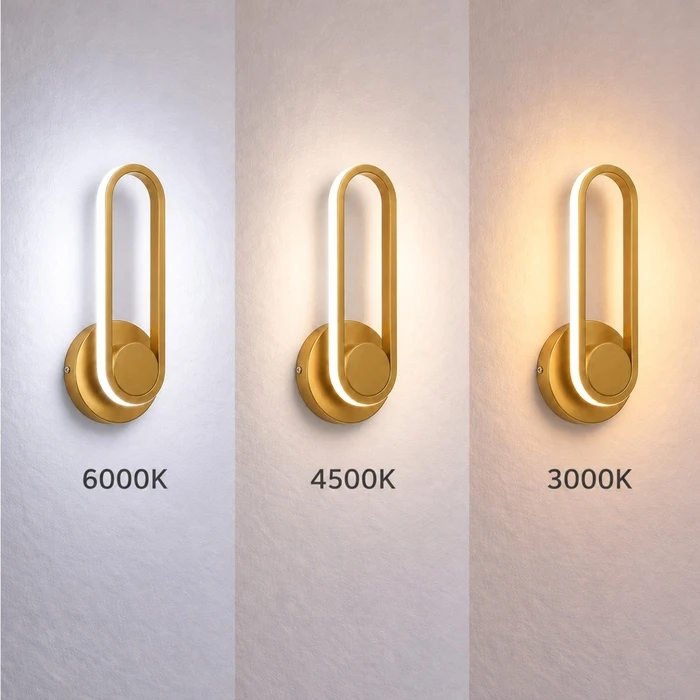 VenCore Solenne Gold 6093-20024 - Modern Wall LED Sconce 12W Gold Aluminum Adjustable CCT