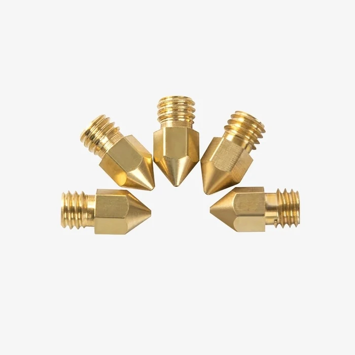 Αξεσουάρ 3D Printer Creality 0,4mm Brass Nozzle Kit (x5 pcs) of 6x13mm International Brass Nozzles