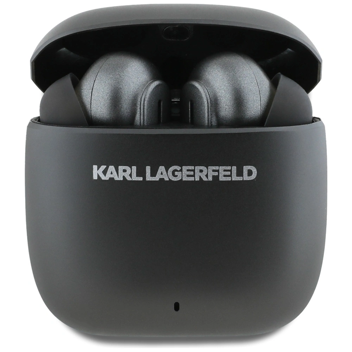 Karl Lagerfeld Wireless In-Ear Headphones Metal Printed Logo TWS ANC/ENC Bluetooth 5.4 (black)