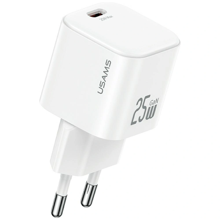 USAMS JC Series CC289 25W GaN Mini Fast Charger USB-C white