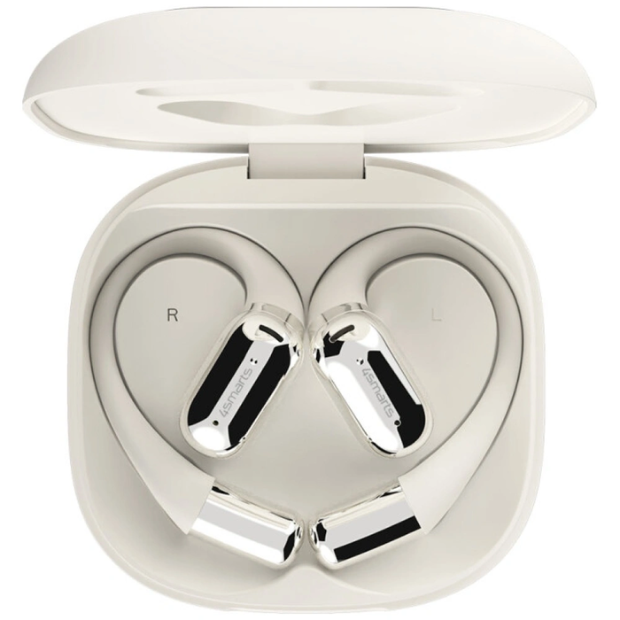 4smarts SkyBuds OWS Wireless Open-Ear Headphones Bluetooth 5.4 with AI Screen Beige