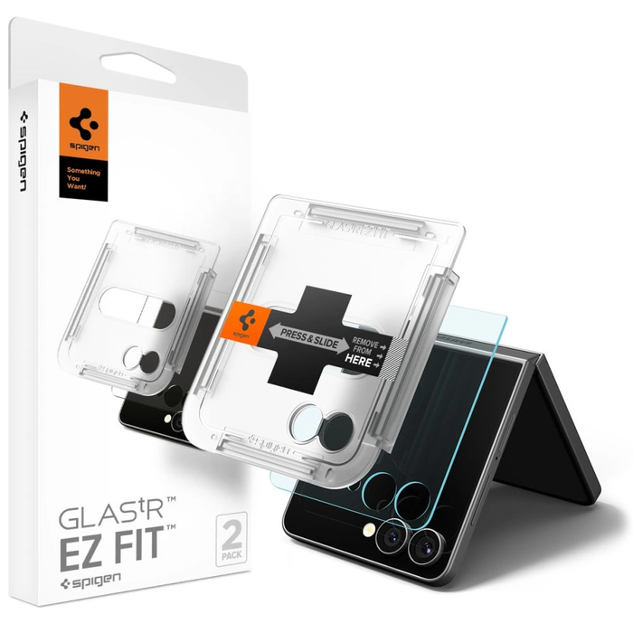 Spigen Glas.tr ez Fit HD Samsung Galaxy Z Flip 7 / 8 Clear [2 PACK]