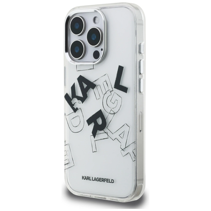 Karl Lagerfeld IML Sketched Graphic Apple iPhone 16 Pro clear
