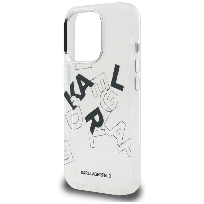 Karl Lagerfeld IML Sketched Graphic Apple iPhone 16 Pro clear