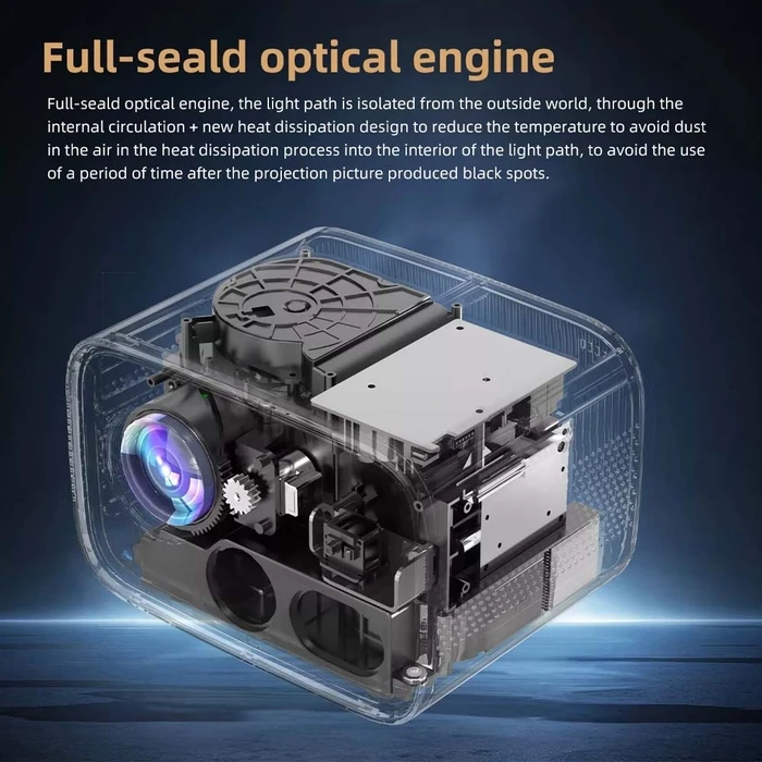 Projector Volto Home 1080p Ansi 300 Wifi Bt Android 12 Auto Focus