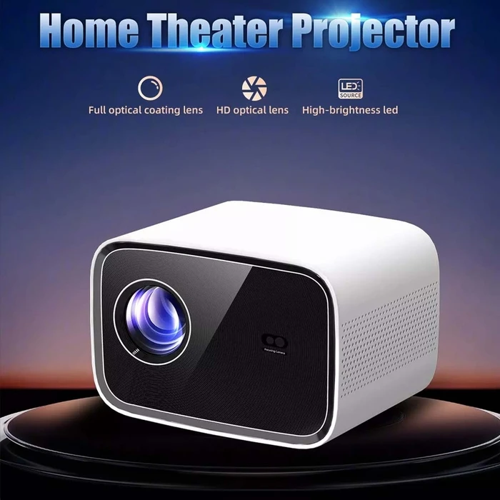 Projector Volto Home 1080p Ansi 300 Wifi Bt Android 12 Auto Focus