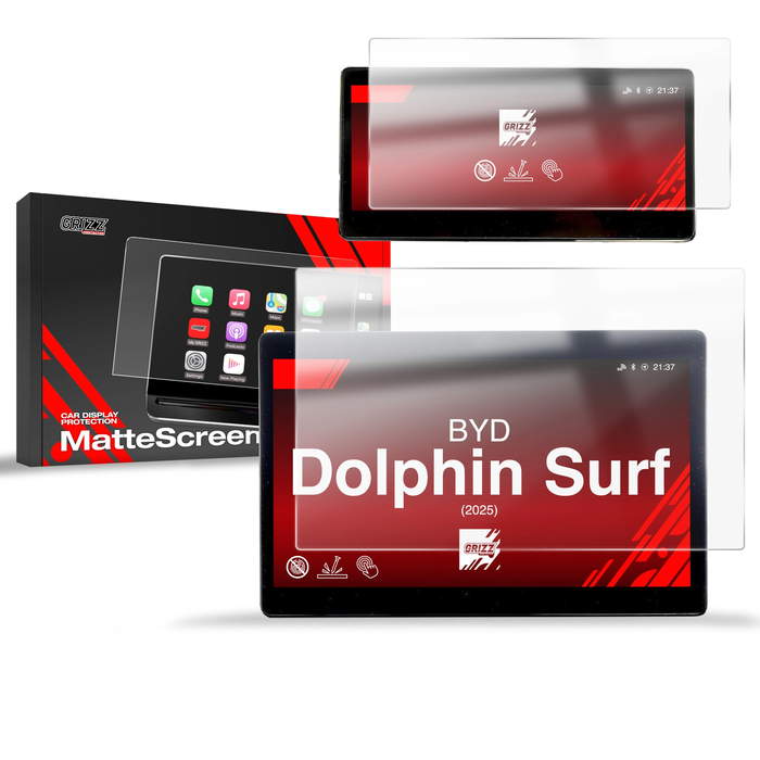 Matte GrizzGlass CarDisplay Protection BYD Dolphin Surf (2025-2026) [2in1] 