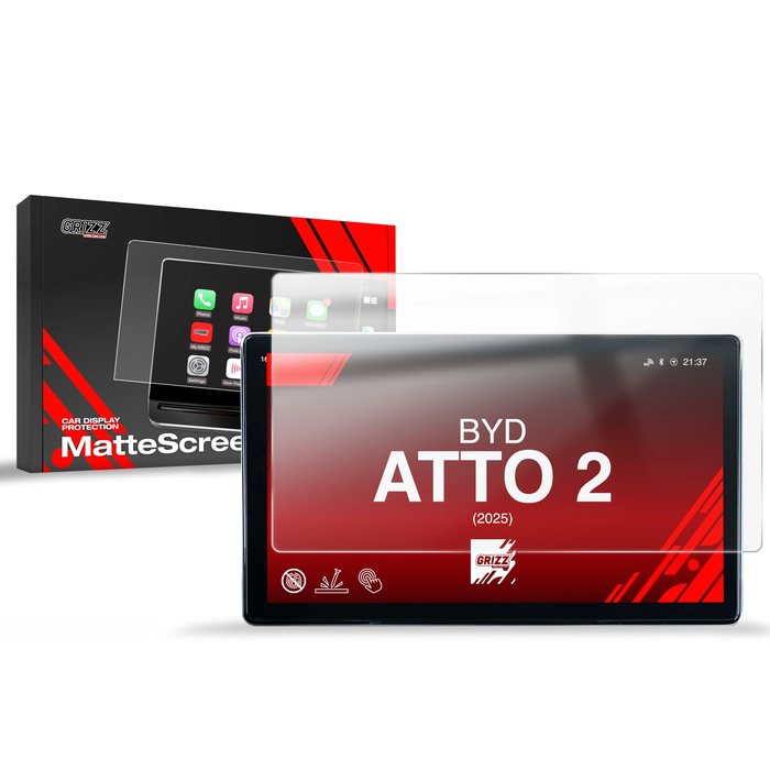 Matte GrizzGlass CarDisplay Protection BYD ATTO 2 12,8" (2025-2026)
