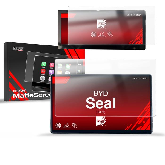 Matte GrizzGlass CarDisplay Protection BYD Seal (2025-2026) [2in1] 
