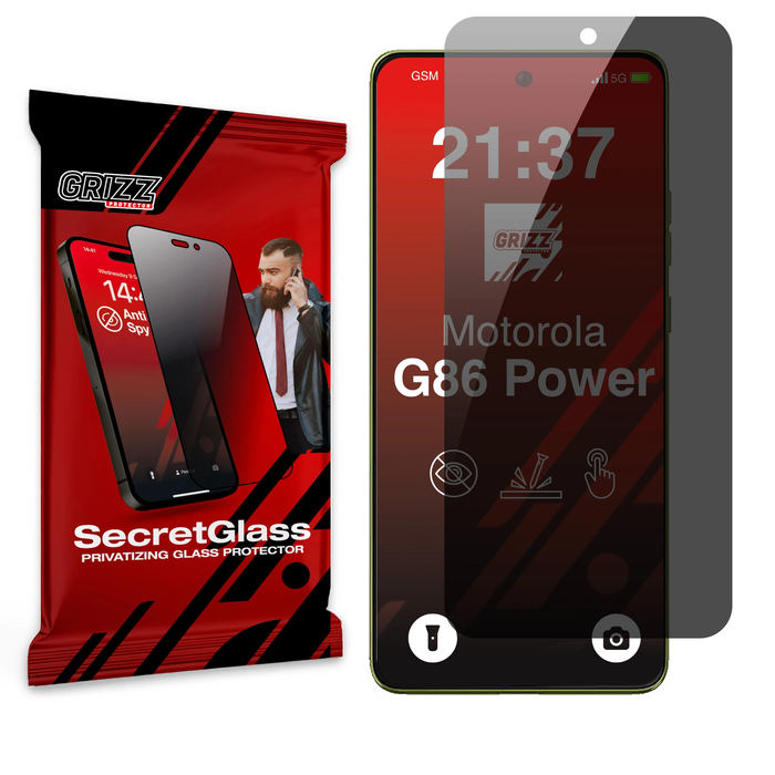 GrizzGlass Matte SecretGlass Motorola Moto G86 Power