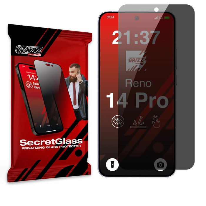 GrizzGlass Matte SecretGlass Oppo Reno14 Pro