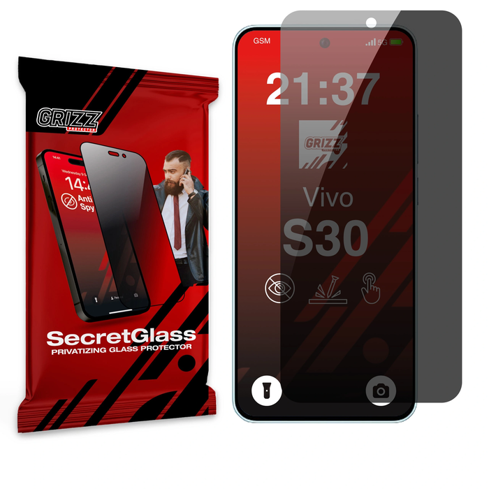 GrizzGlass Matte SecretGlass Vivo S30