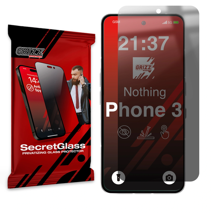 GrizzGlass Matte SecretGlass Nothing Phone (3)