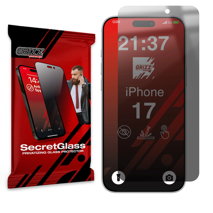 GrizzGlass Matte SecretGlass Apple iPhone 17