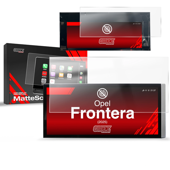 Matte GrizzGlass CarDisplay Protection Opel Frontera (2025-2026) [2in1] 
