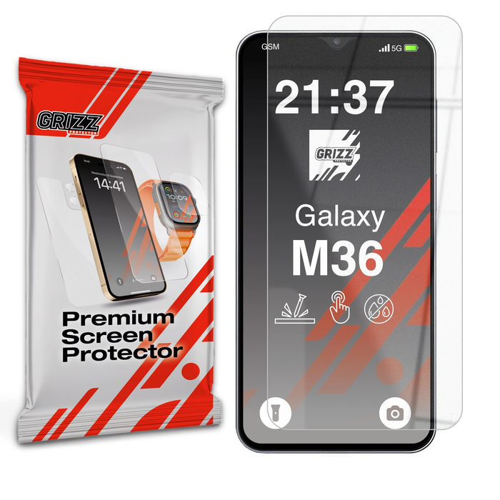 GrizzGlass HybridGlass Samsung Galaxy M36