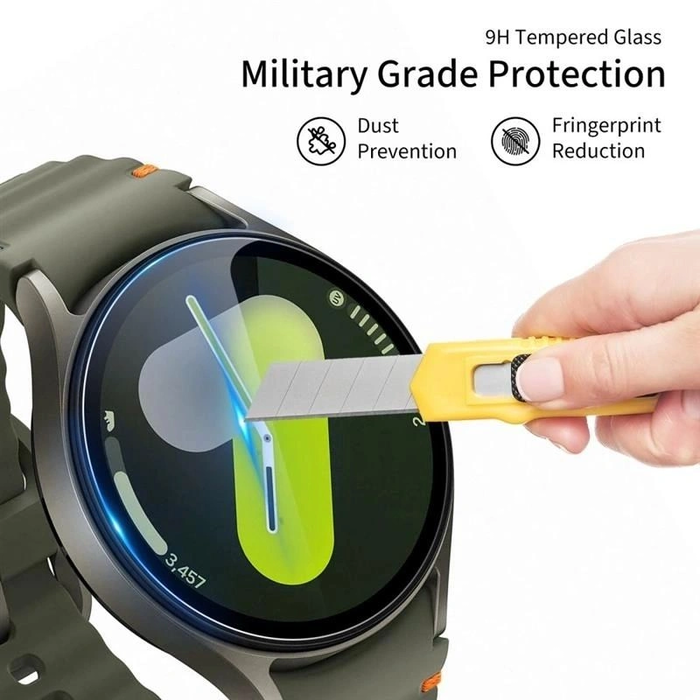 Tech-Protect Glass Fit+ Samsung Galaxy Watch 8 / 9 44mm Clear [2 PACK]