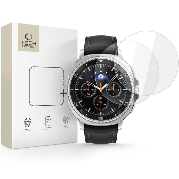 Tech-Protect Glass Fit+ Samsung Galaxy Watch 8 Classic 46mm Clear [2 PACK]