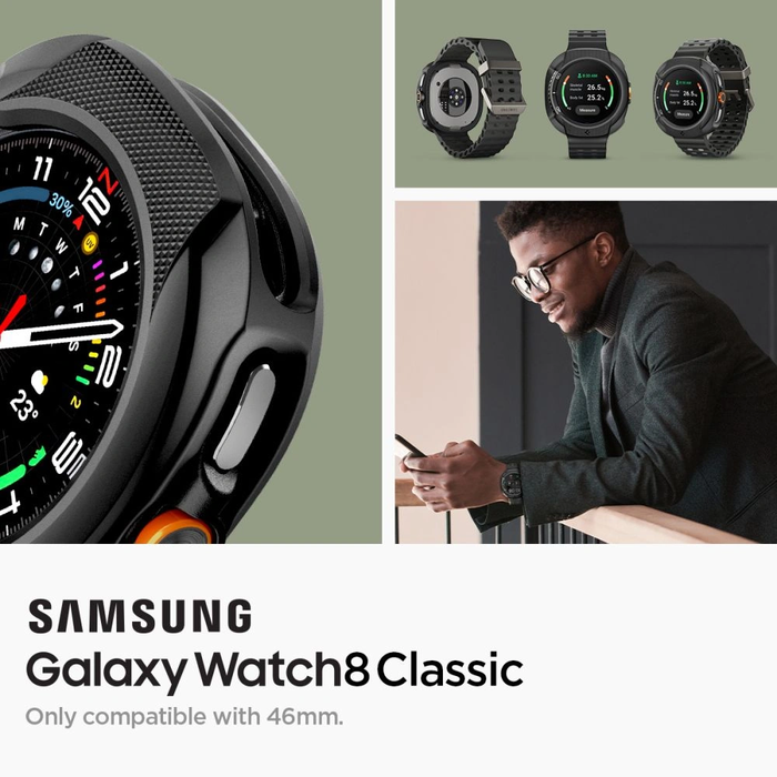 Spigen Liquid Air Samsung Galaxy Watch 8 Classic 46mm Matte Black