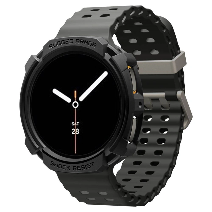 Spigen Rugged Armor Samsung Galaxy Watch 8 / 9 44mm Matte Black