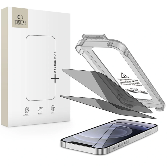 Tech-Protect Quick Set Spy+ Apple iPhone 12 / 12 Pro Privacy [2 PACK]