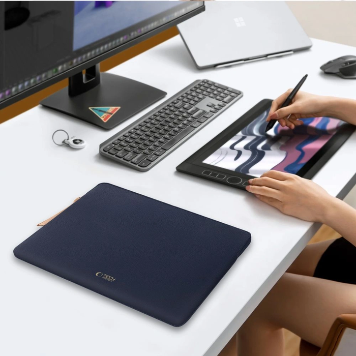 Tech-Protect Fleece Laptop 15-16 Navy Blue