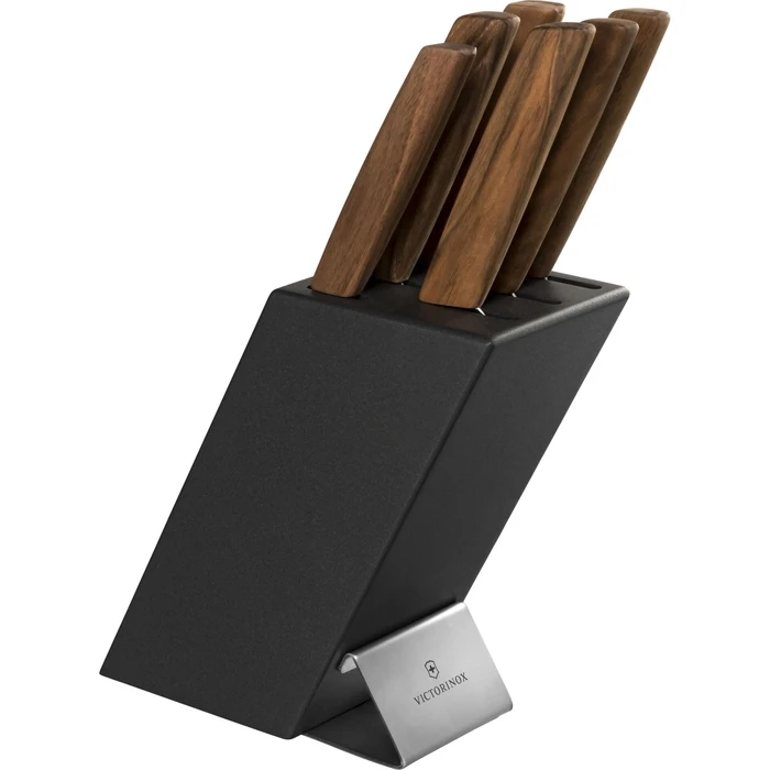 Victorinox Stainless Cooking Tools Set with Stand 6 pcs Brown Swiss Modern 6.7186.6