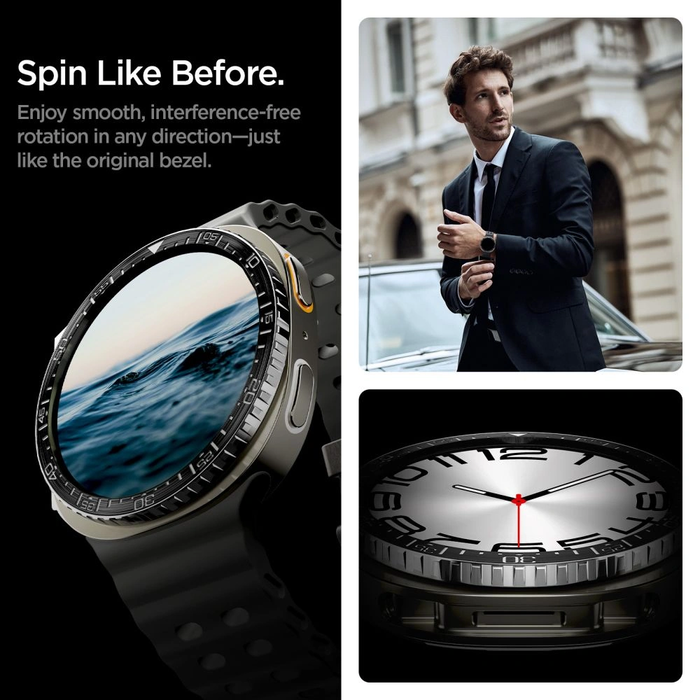 Spigen Bezel Tune Diver Samsung Galaxy Watch 8 / 9 44mm Black