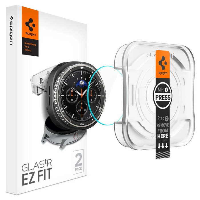 Spigen Glas.tr ez-Fit Samsung Galaxy Watch 8 Classic 46mm Clear [2 PACK]