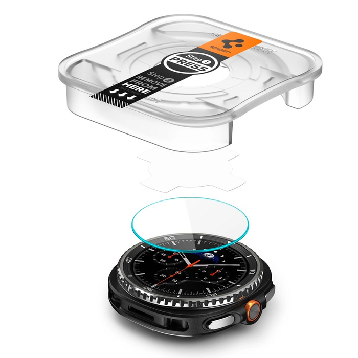 Spigen Glas.tr ez-Fit Samsung Galaxy Watch 8 Classic 46mm Clear [2 PACK]