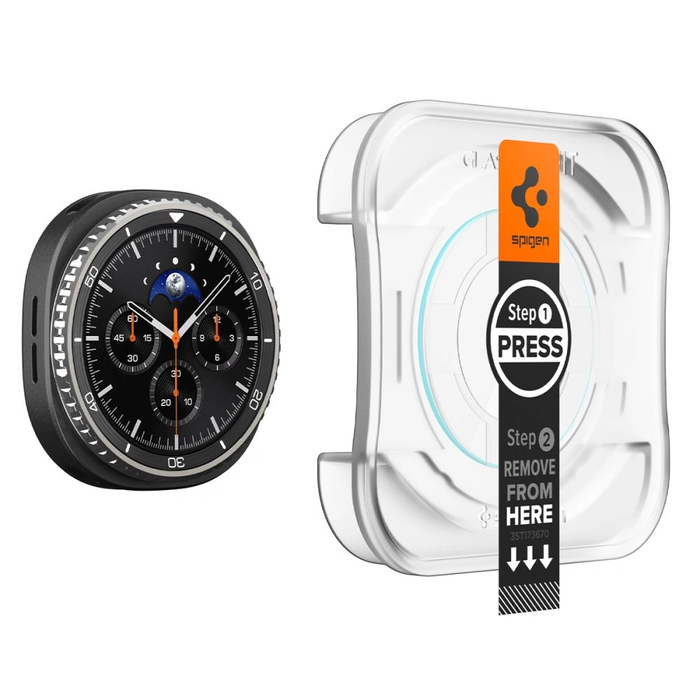 Spigen Glas.tr ez-Fit Samsung Galaxy Watch 8 Classic 46mm Clear [2 PACK]