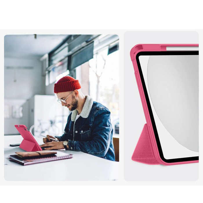 Tech-Protect SmartCase Pen Canvas Apple iPad 10.9" 2022 / 11" 2025 Magenta Bloom