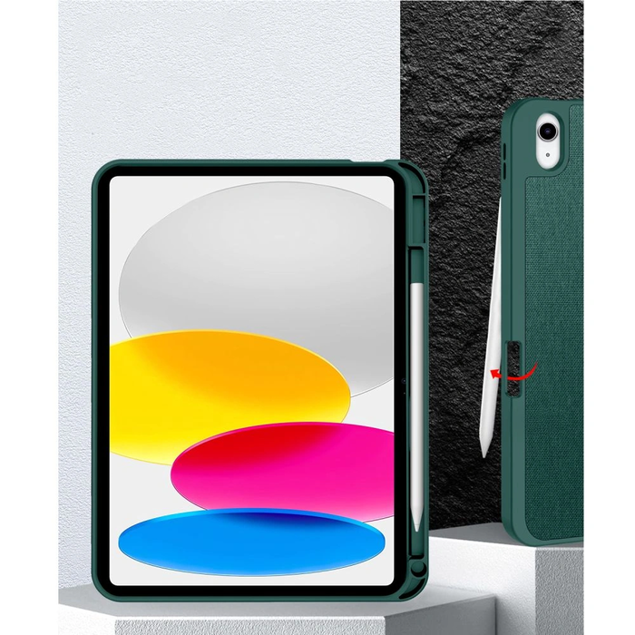 Tech-Protect SmartCase Pen Canvas Apple iPad 10.9" 2022 / 11" 2025 Moss Green